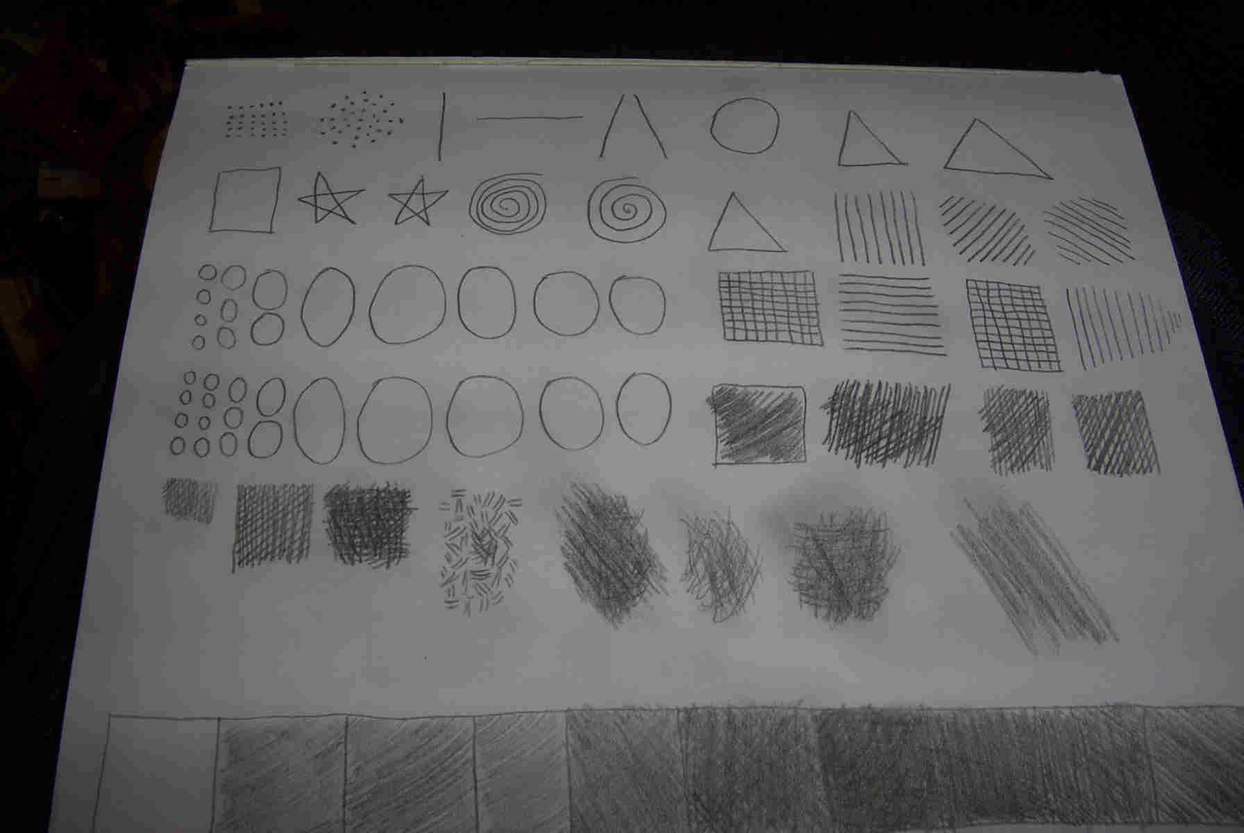 Basic Drawing and Shading Exercises part 1